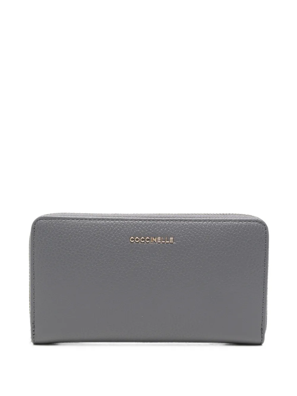 Coccinelle pebbled leather wallet - Grigio