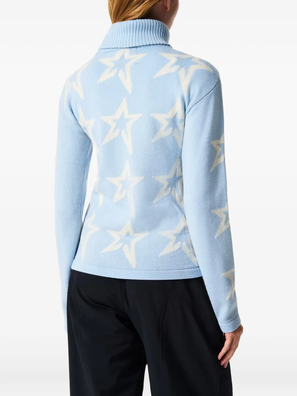 Perfect Moment Star Dust trui van merinowol Blauw
