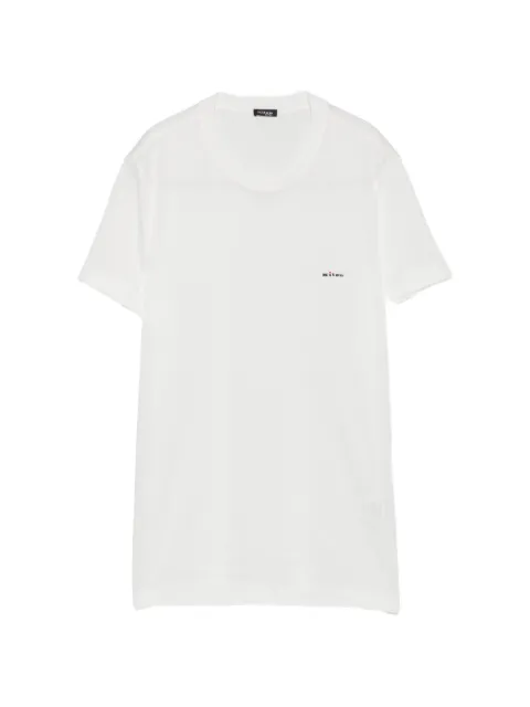 Kiton logo-embroidered T-shirt