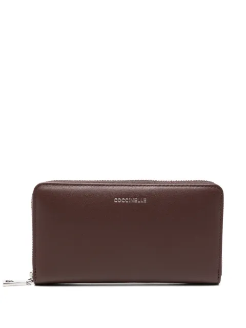 Coccinelle logo-print leather wallet