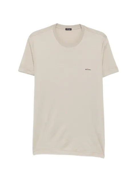 Kiton logo-embroidered T-shirt