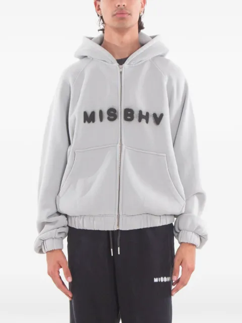 MISBHV Community logo-print zip-up hoodie
