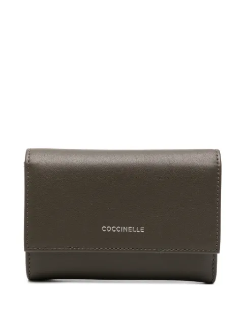 Coccinelle logo-lettering foldover wallet