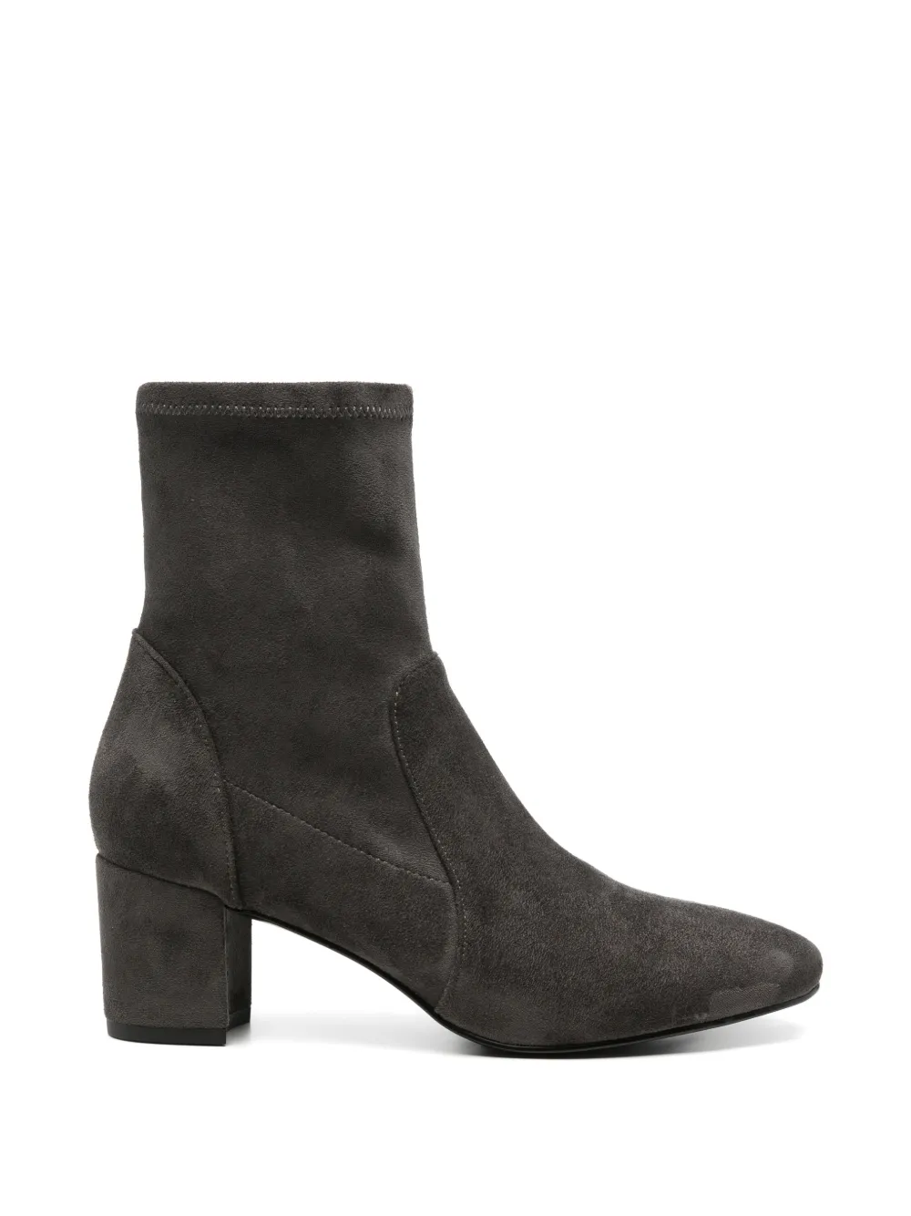 Bibi Lou suede-effect block-heel ankle boots - Gris Bibi Lou suede-effect block-heel ankle boots - Gris