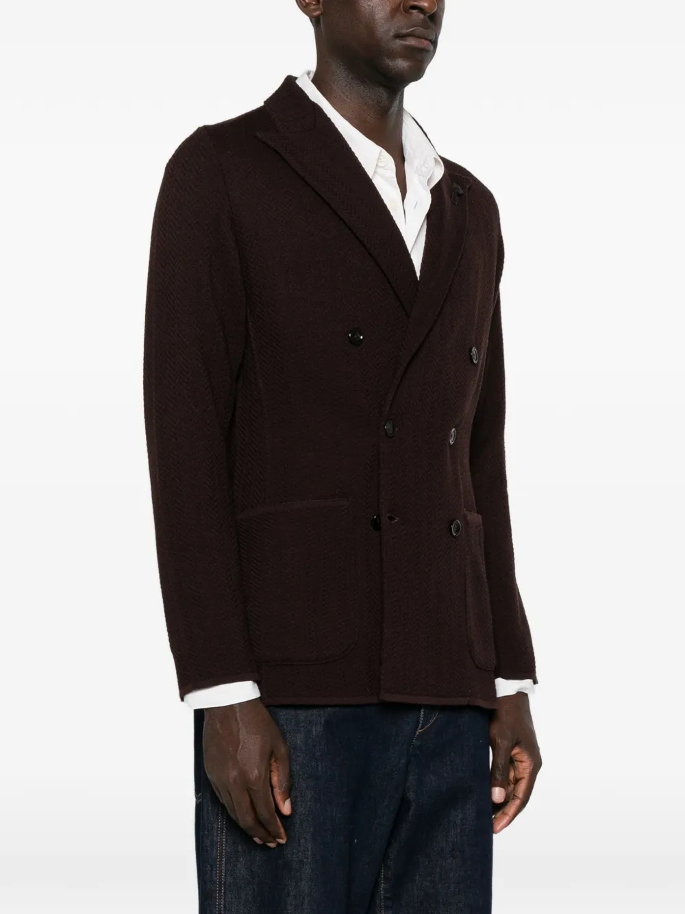Lardini Blazer met dubbele rij knopen Bruin