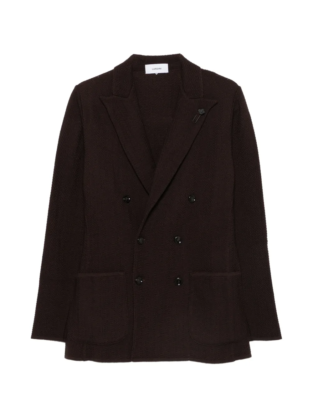 Lardini double-breasted blazer - Brown