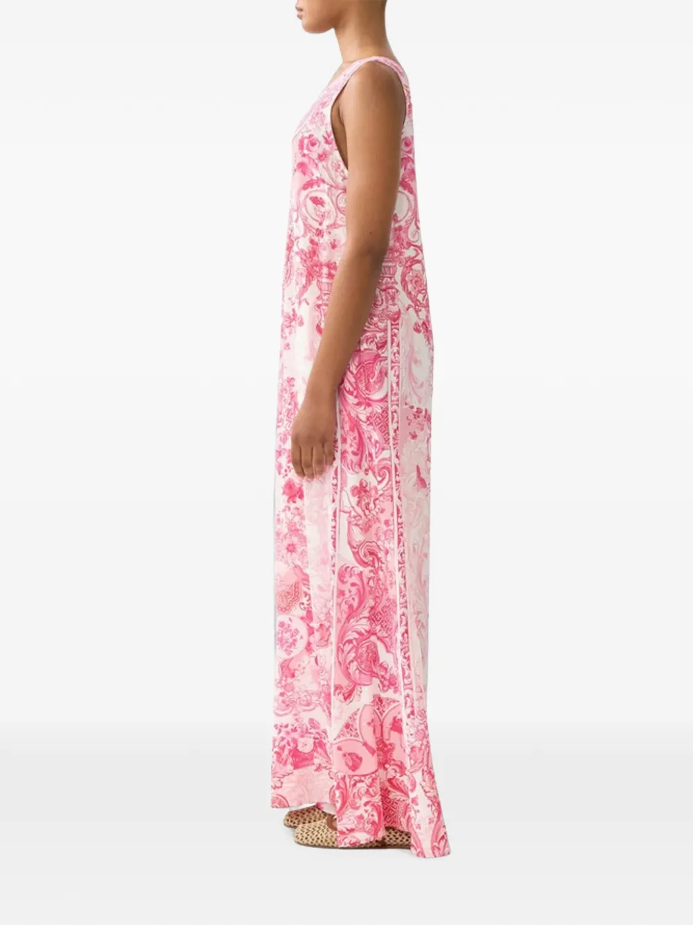 Camilla Jumpsuit met bloemenprint Wit