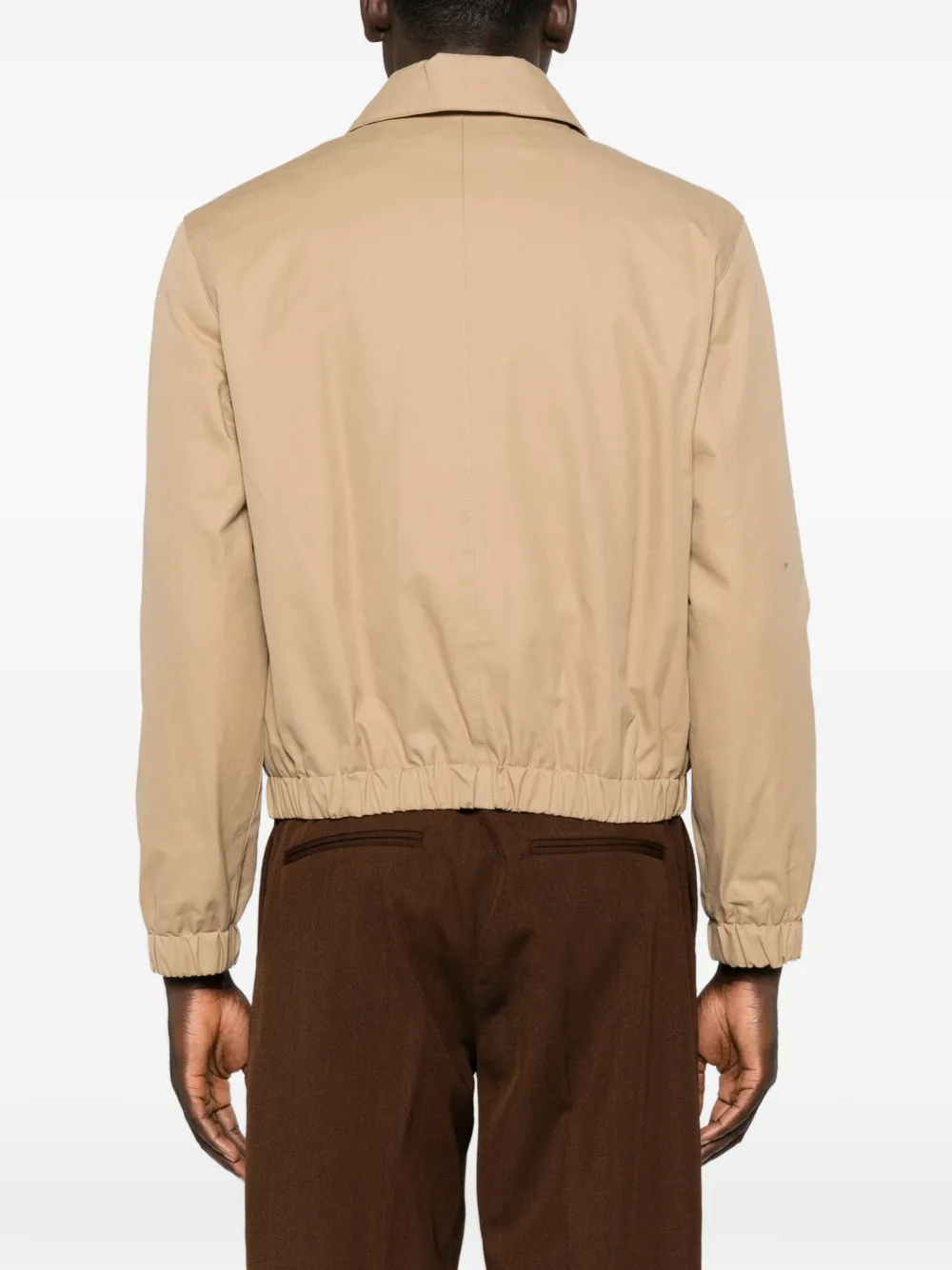 AMI Paris Ami de Coeur jack met rits Beige