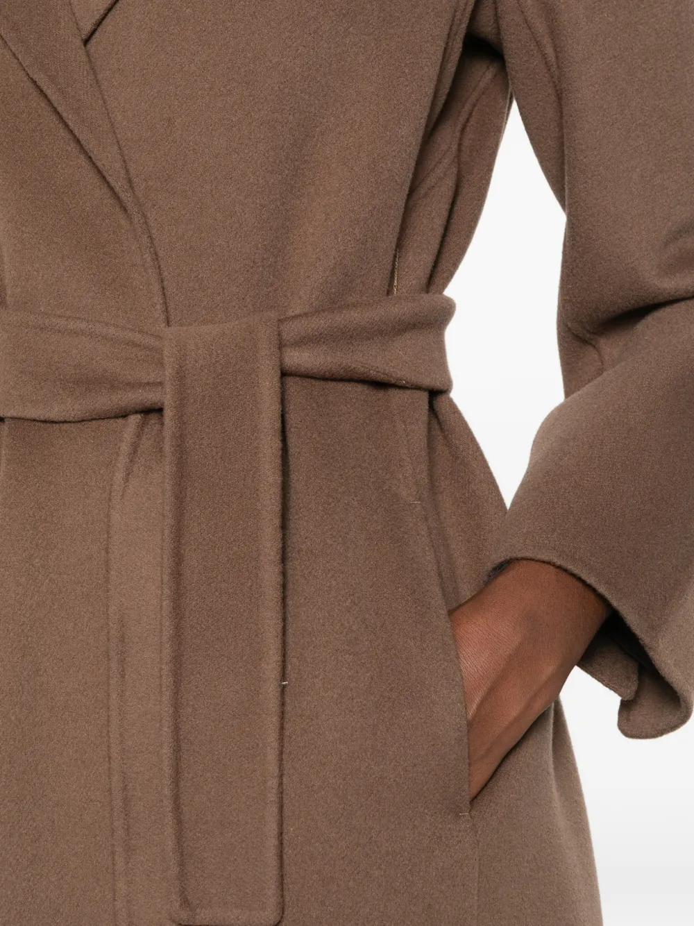 'S Max Mara Esturia belted notch-lapel coat Bruin