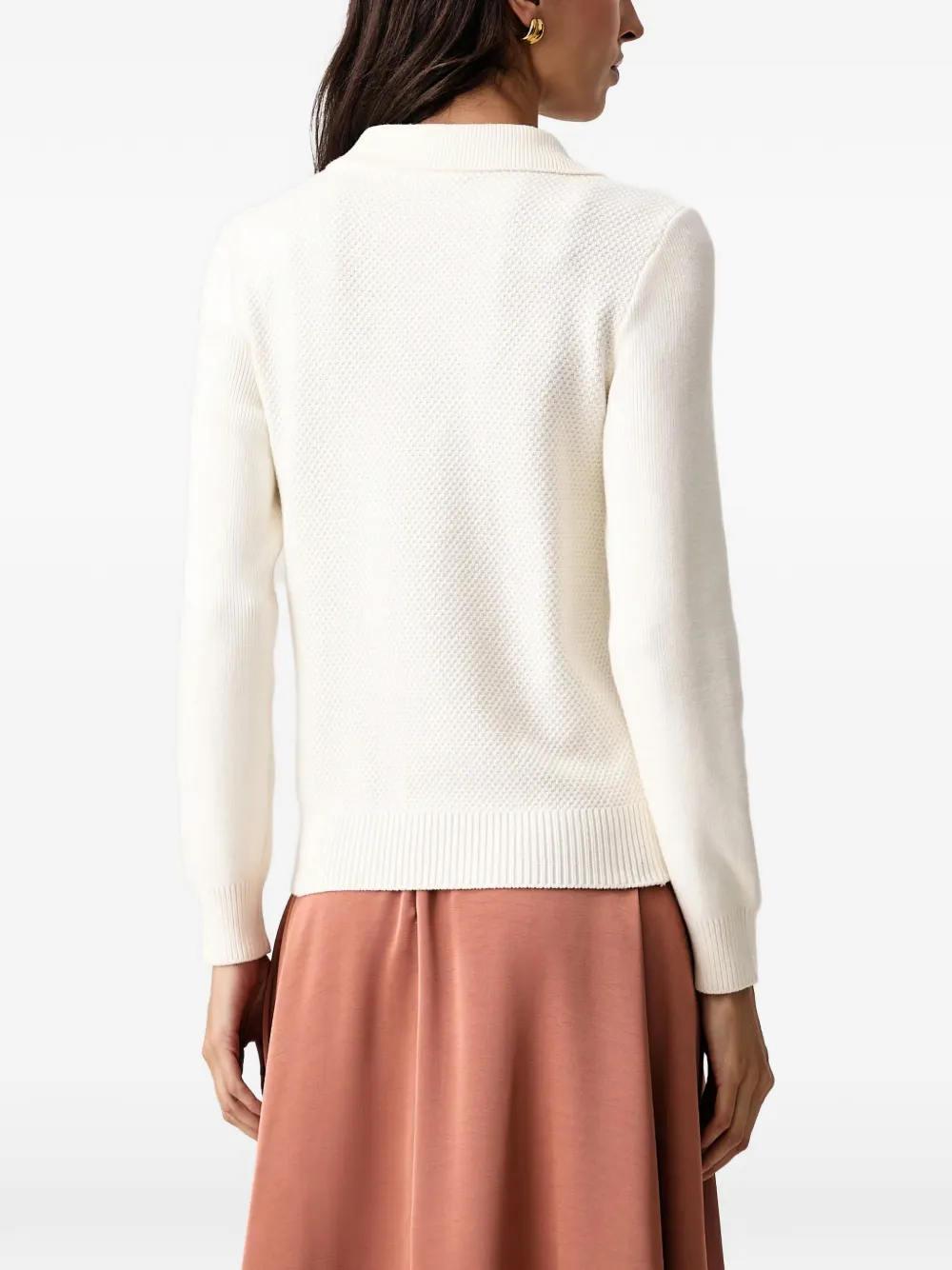 LIU JO Trui met textuur en knopen Beige
