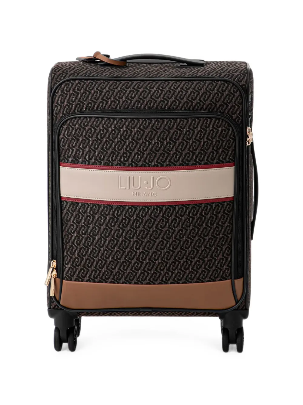 LIU JO Trolley met monogram-jacquard Bruin