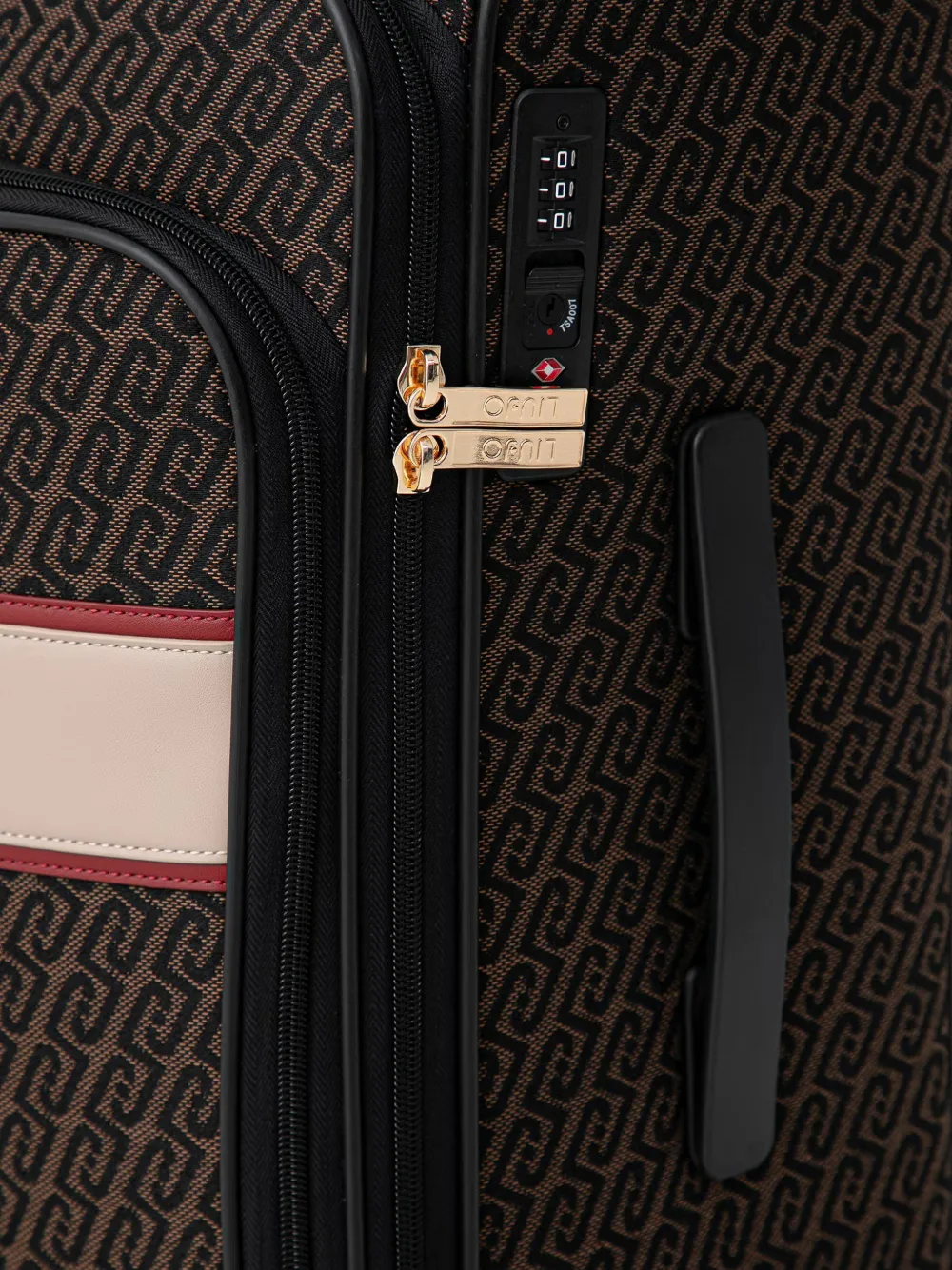 LIU JO Trolley met monogram-jacquard Bruin