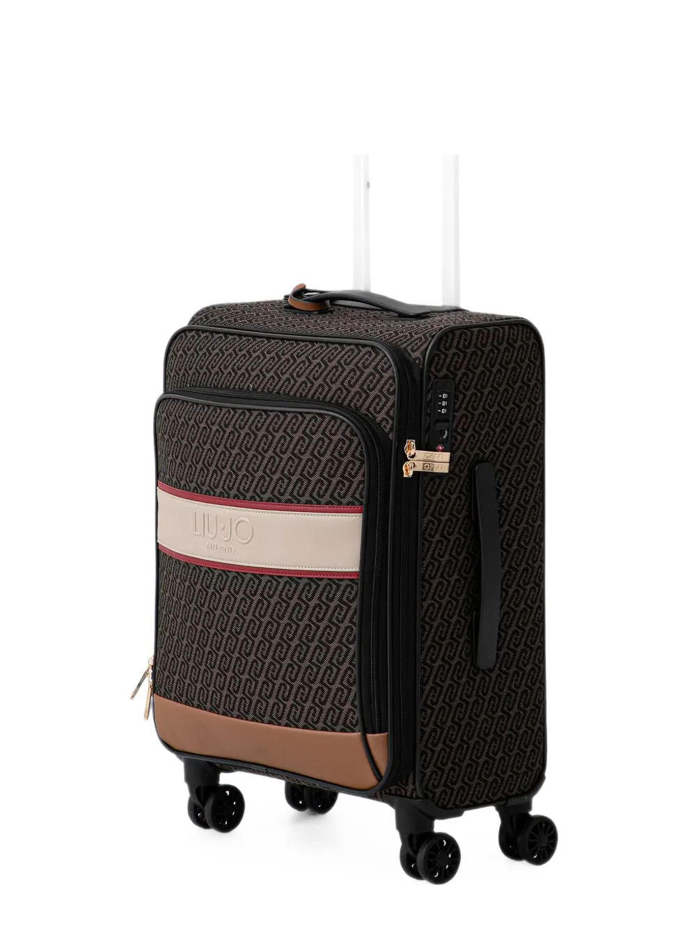 LIU JO trolley monogram jacquard - Marron