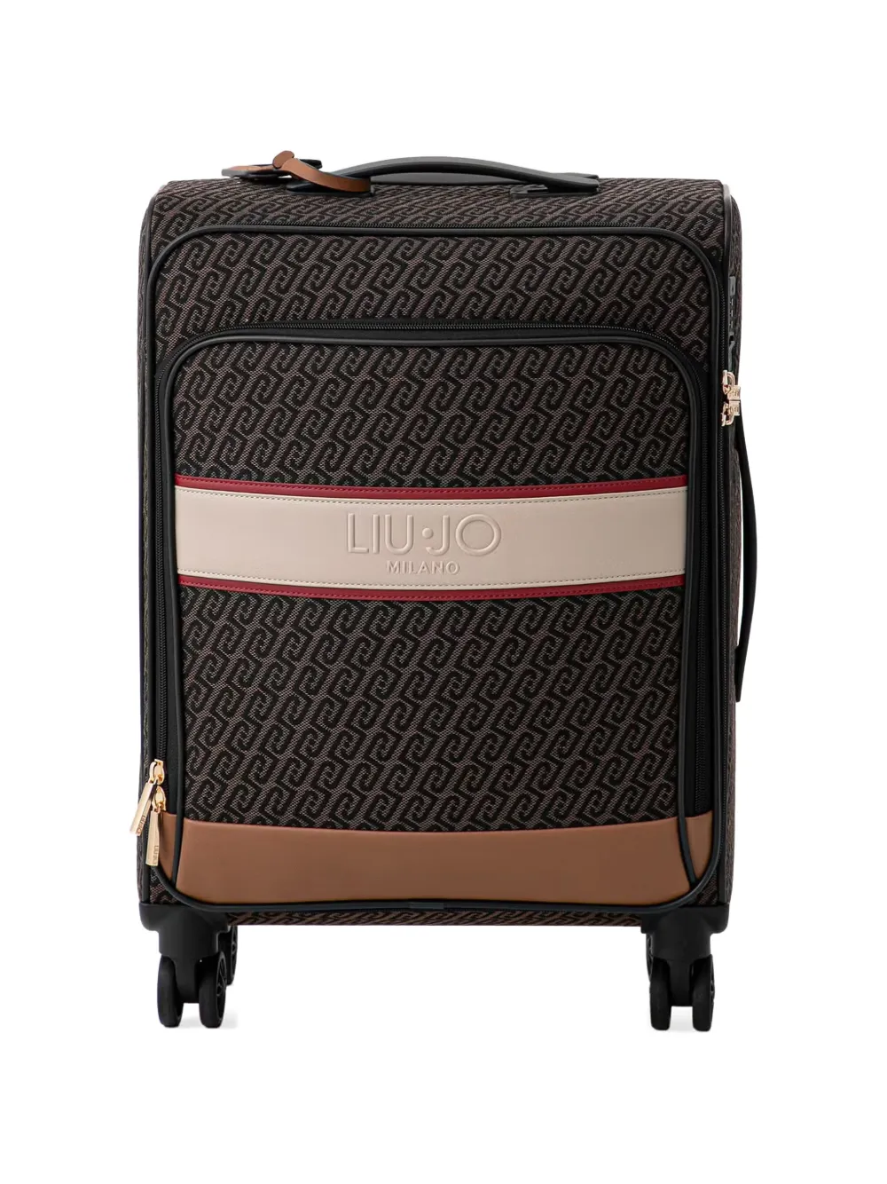 LIU JO Trolley met monogram-jacquard Bruin