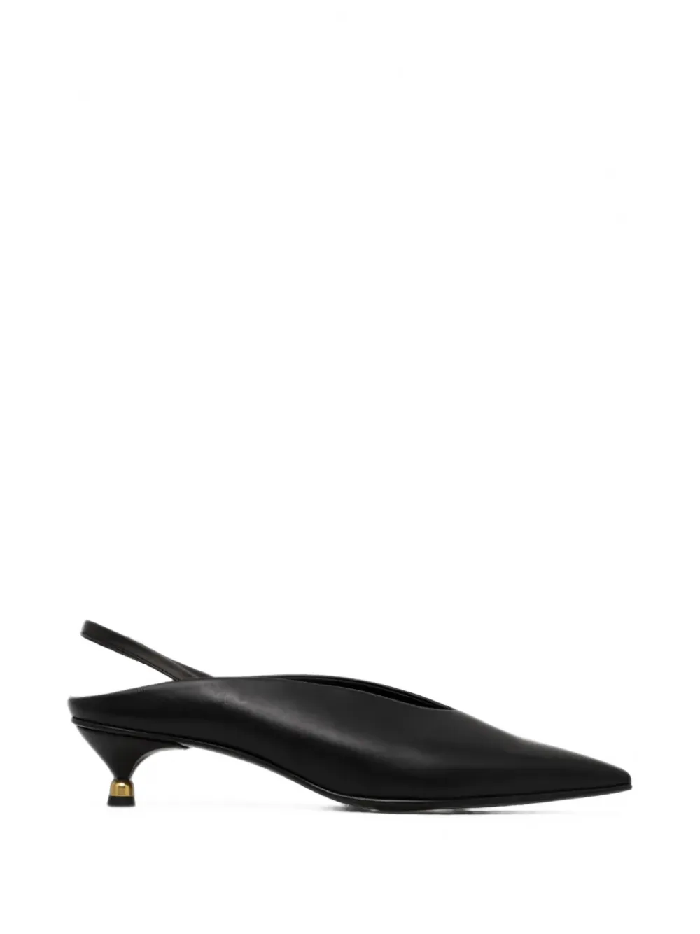 Vanda Novak Molly Pointed-toe Slingback Pumps In Black
