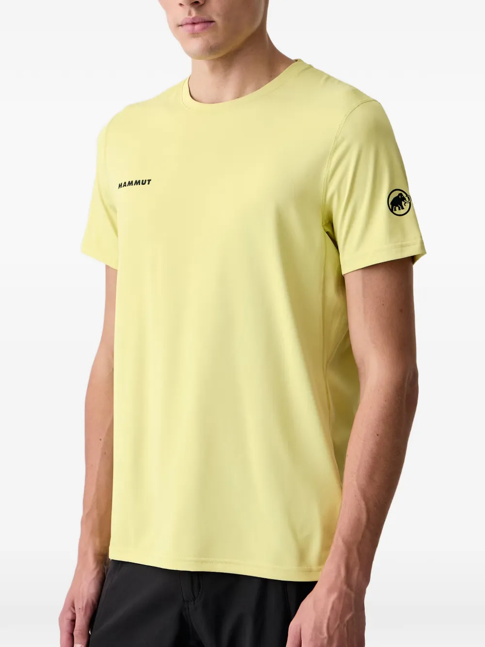 Mammut Selun FL T-shirt met logo-print Geel