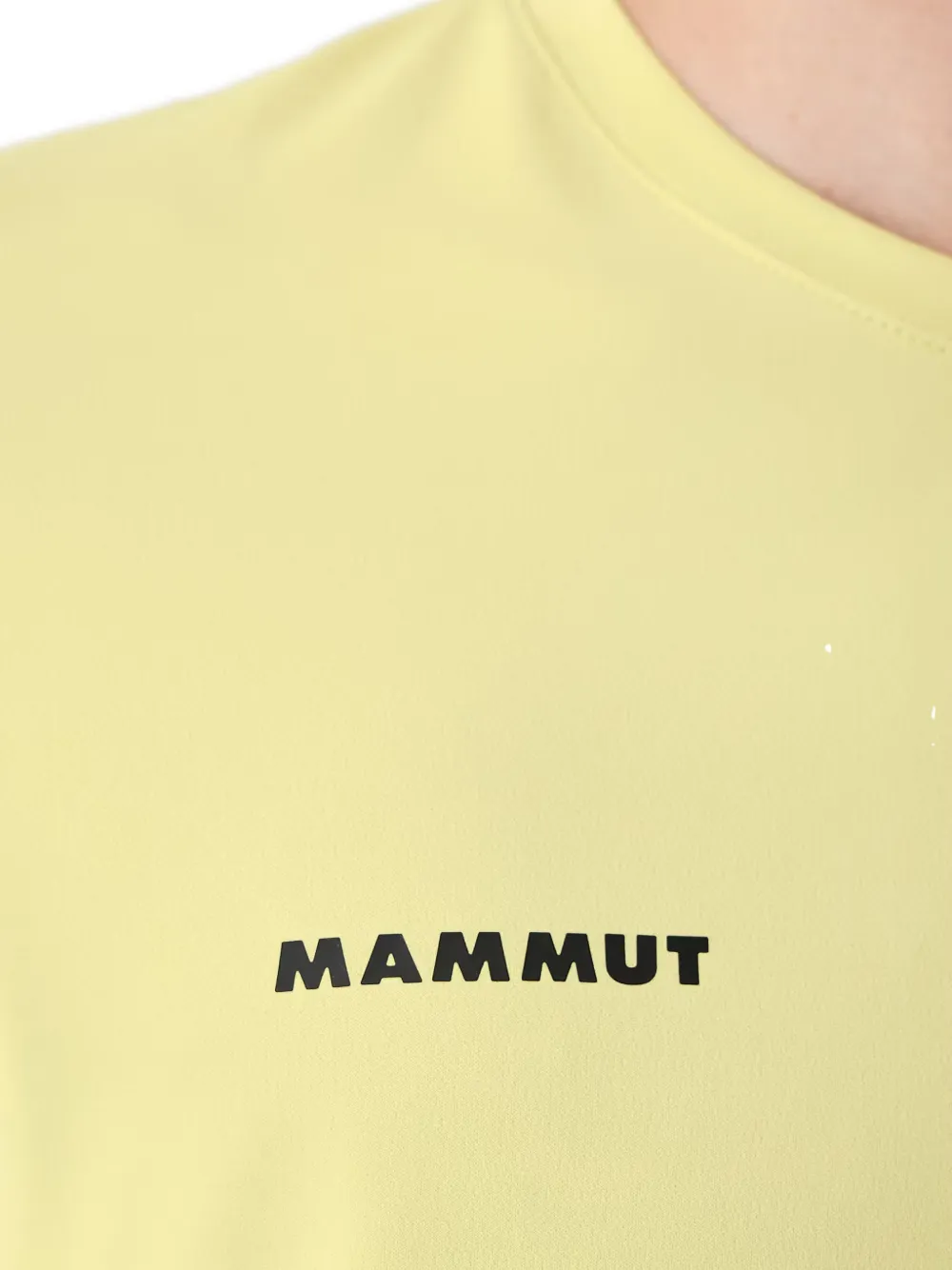 Mammut Selun FL T-shirt met logo-print Geel
