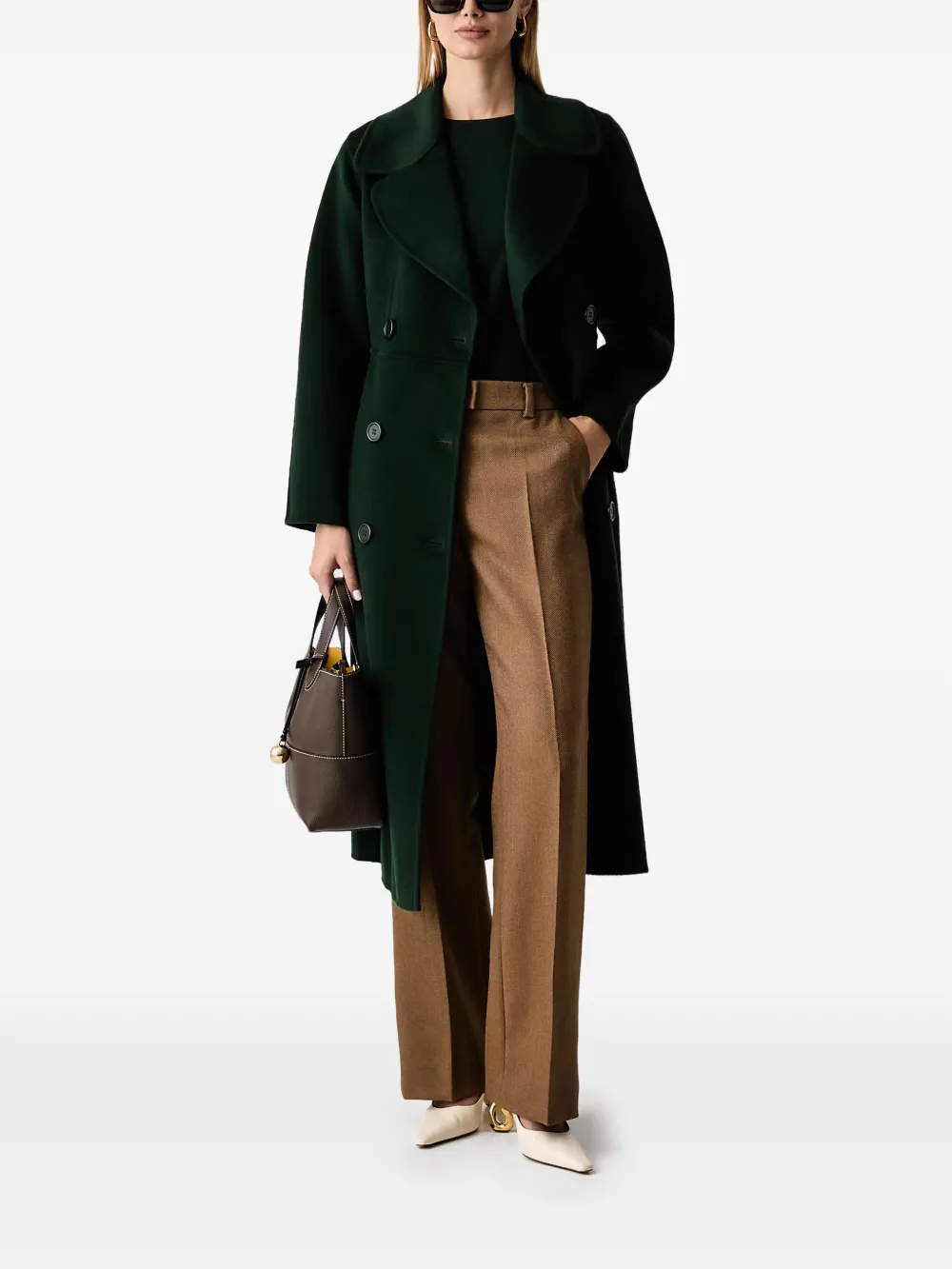 LUISA SPAGNOLI Scansione double-breasted coat - Vert