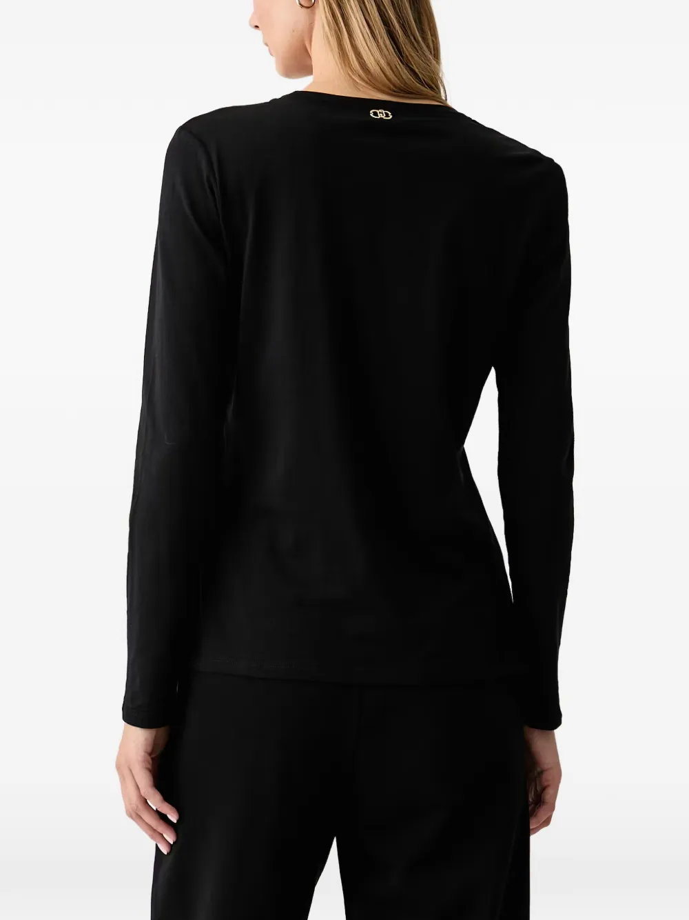LIU JO T-shirt met veters Zwart