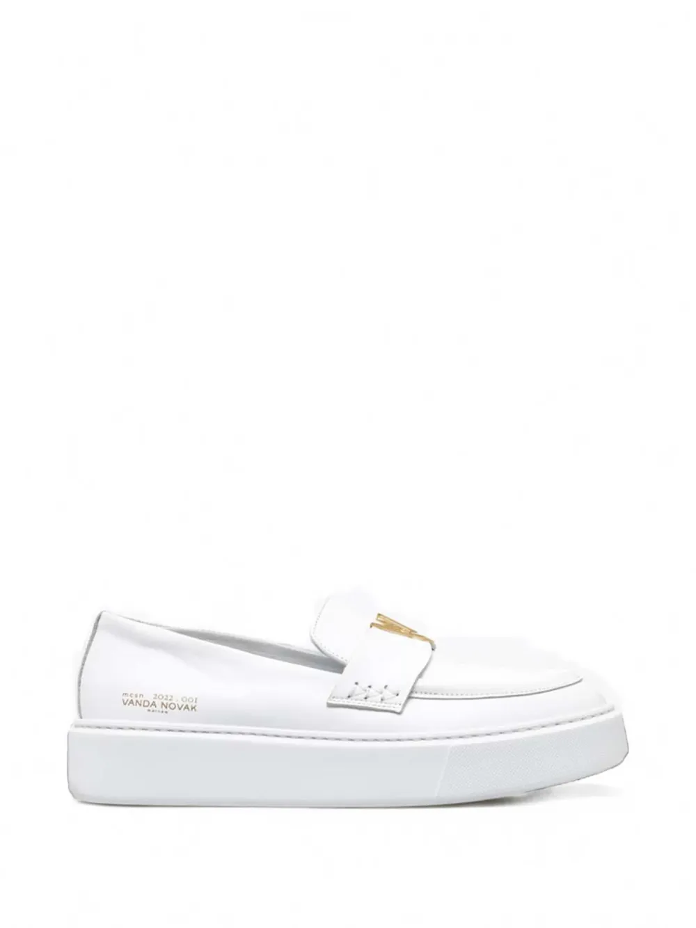 Vanda Novak Kayla Platform Loafers In White