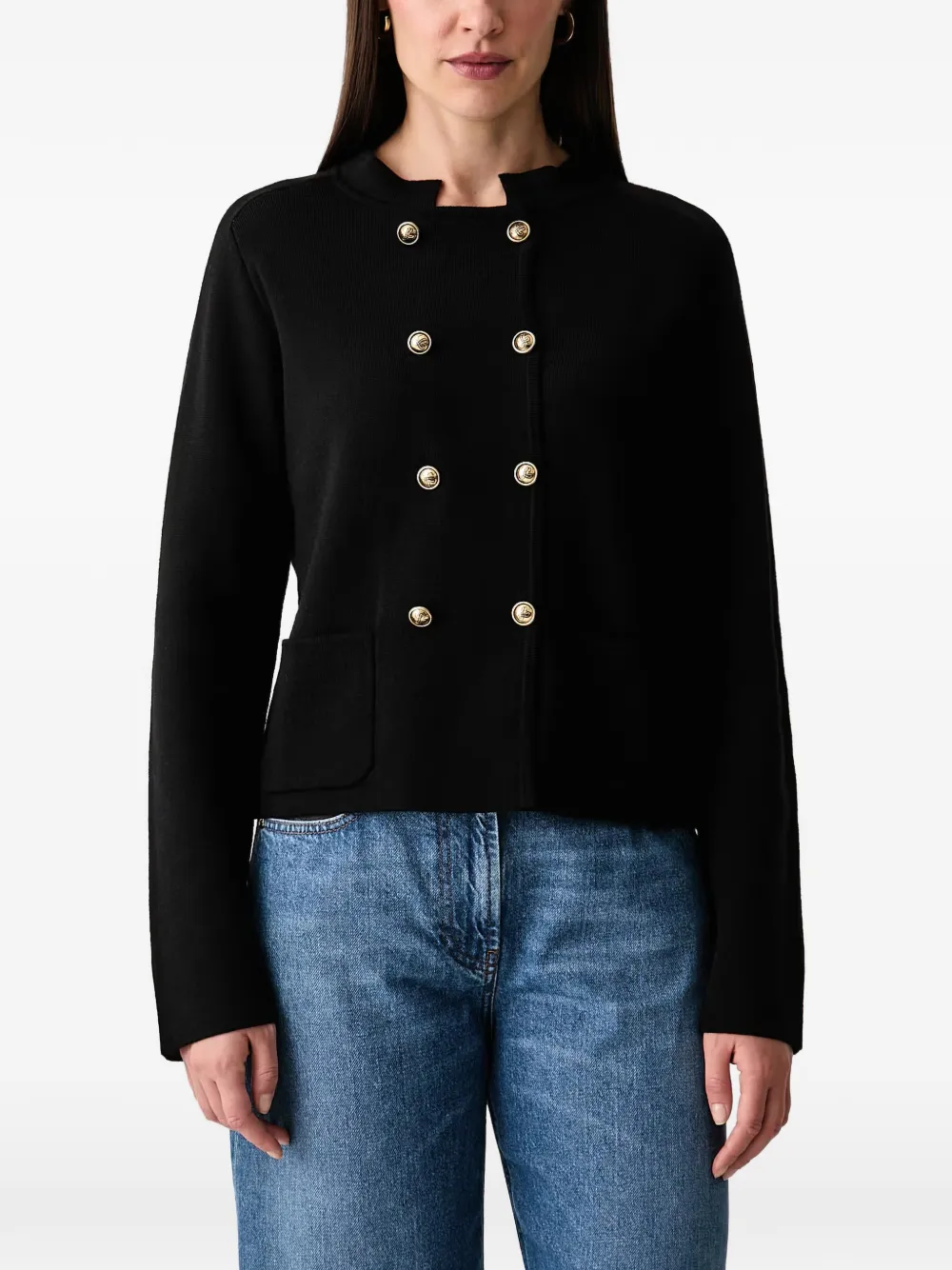 LUISA SPAGNOLI Meltina double-breasted cardigan - Black