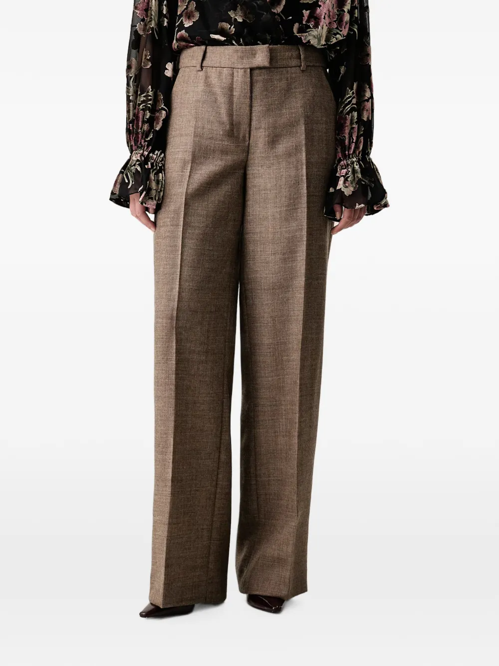 LUISA SPAGNOLI Onesta broek met persvouw Beige