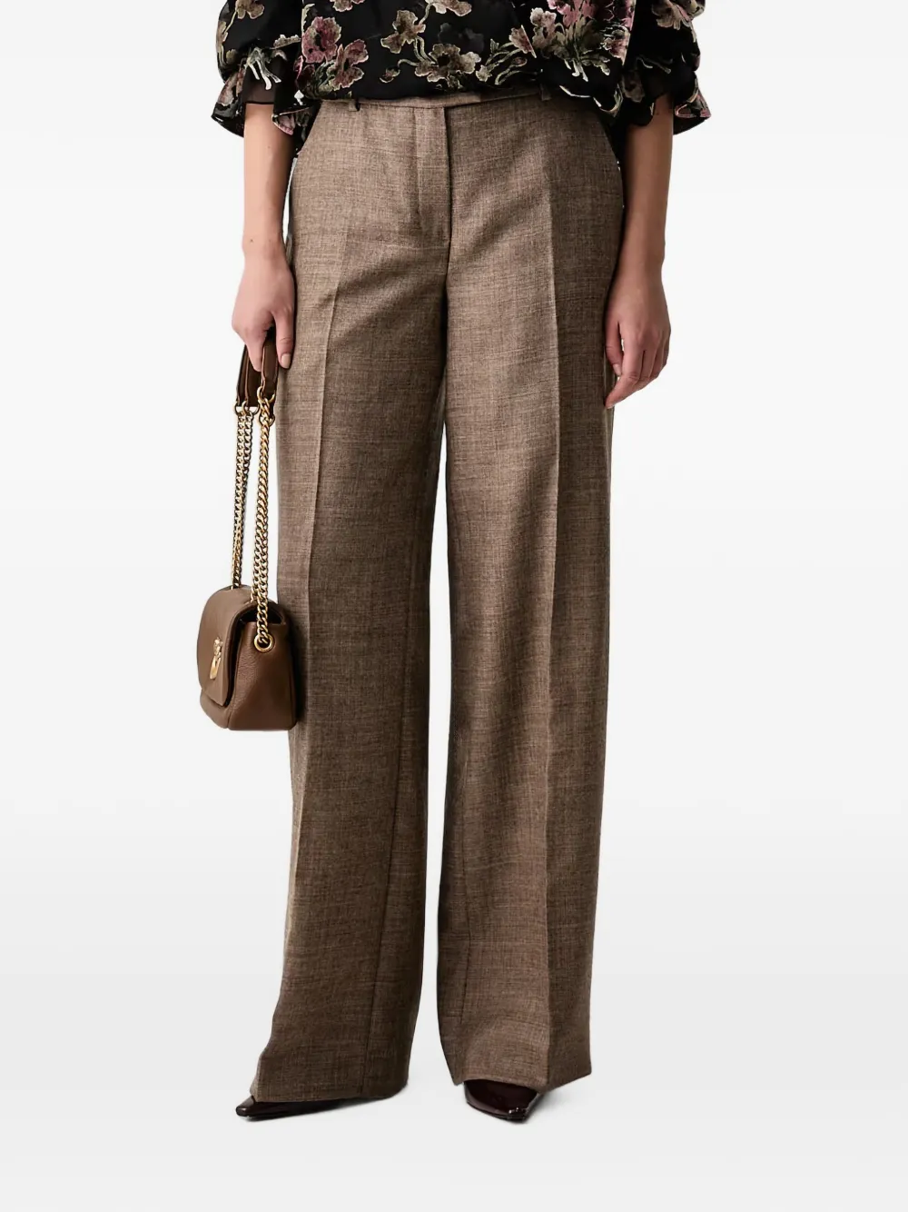 LUISA SPAGNOLI Onesta pressed-crease trousers