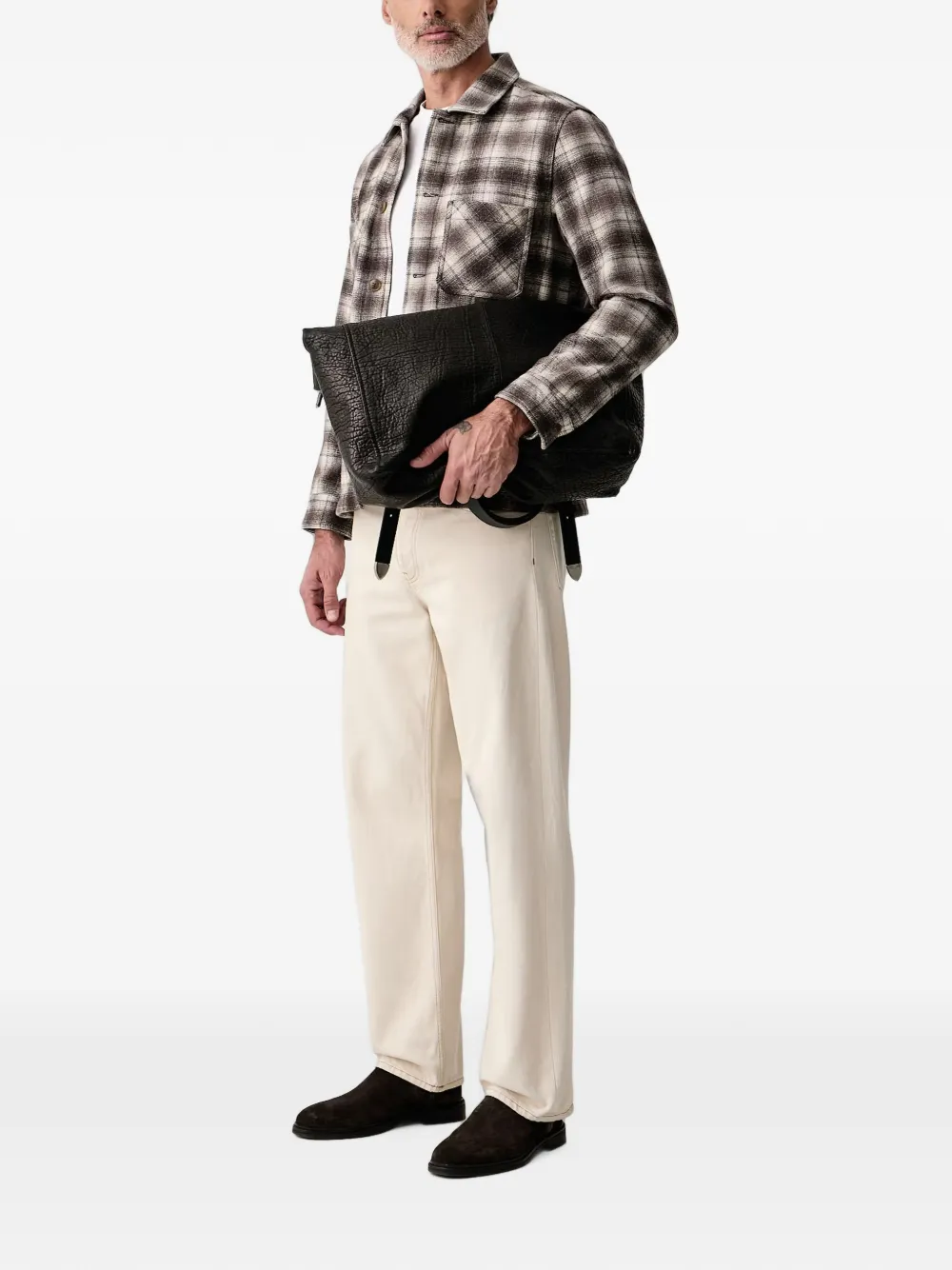 Lindbergh Geruit shirtjack Bruin
