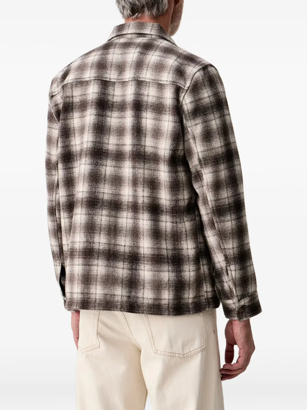 Lindbergh Geruit shirtjack Bruin