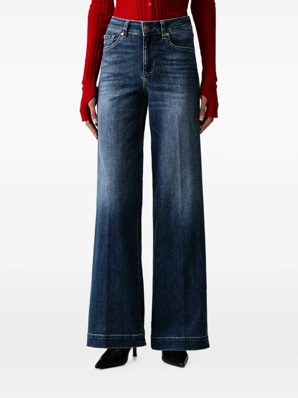 LIU JO faded flared jeans - Blau