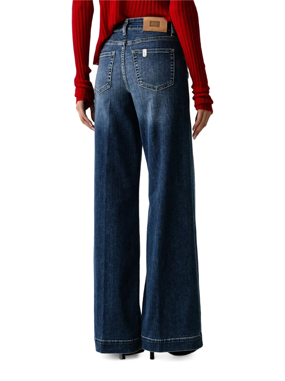 LIU JO faded flared jeans Blauw