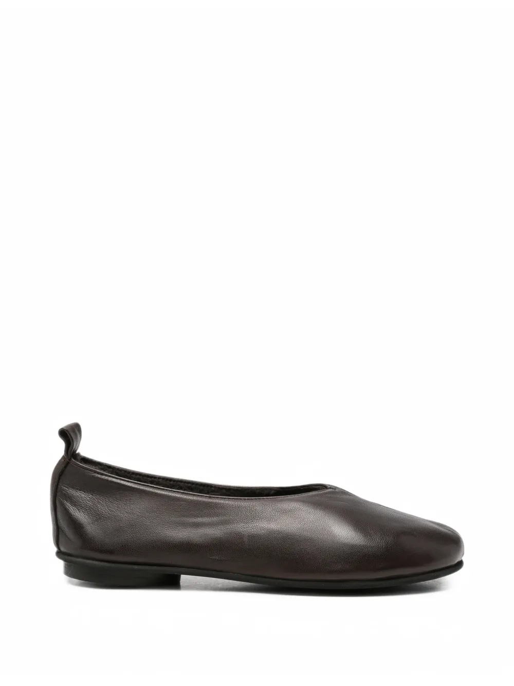 Liska pull-tab leather ballet flats - Marron Liska pull-tab leather ballet flats - Marron