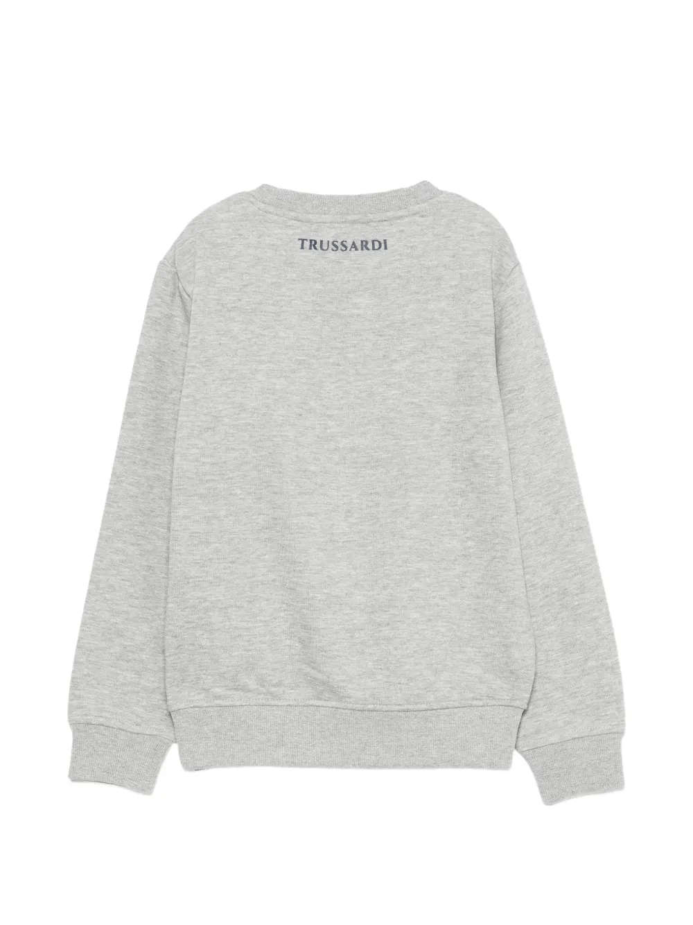 TRUSSARDI JUNIOR logo-patch sweatshirt Grijs