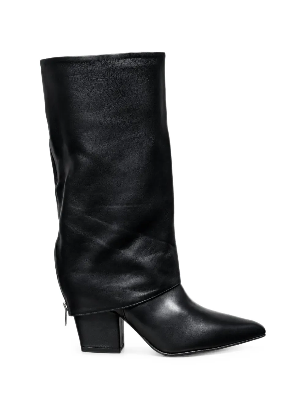 Poche Paris pointed-toe fold-over boots