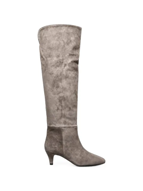 Poche Paris over-the-knee kitten-heel boots