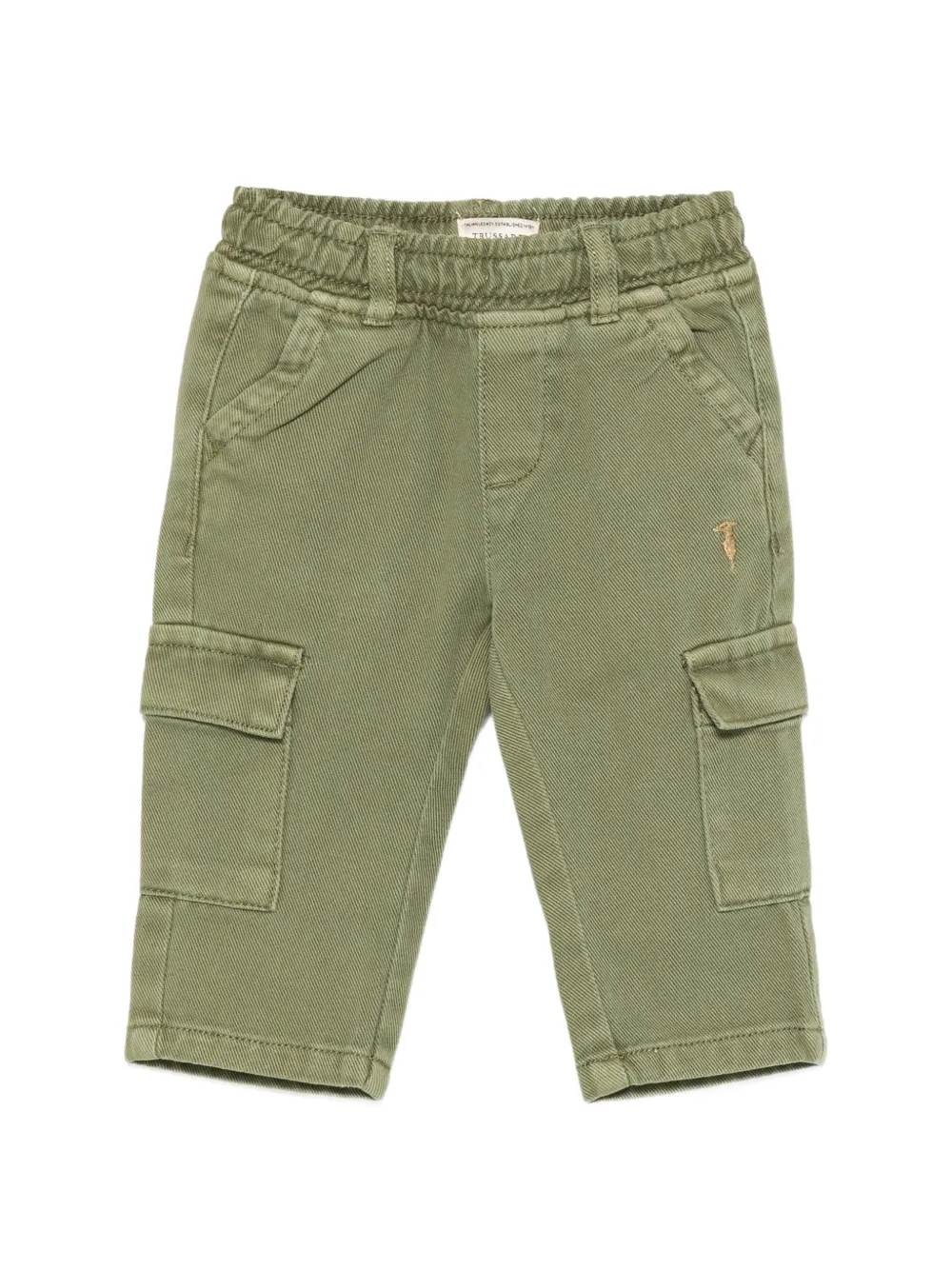 TRUSSARDI JUNIOR elasticated-waist cargo trousers - Vert TRUSSARDI JUNIOR elasticated-waist cargo trousers - Vert