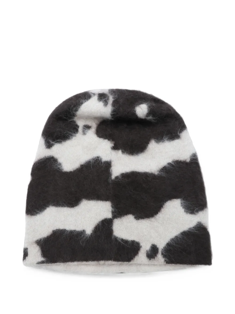 Guest In Residence cow-print beanie hat