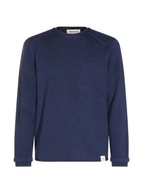 Premiata indigo crew-neck knit sweater