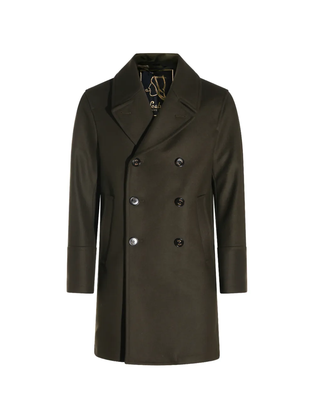 Sealup double-breasted wool coat