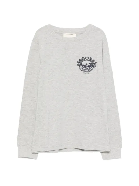 TRUSSARDI JUNIOR logo-print long-sleeved T-shirt