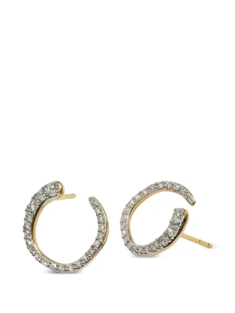 Monica Vinader boucles d'oreilles Riva ornées de diamants