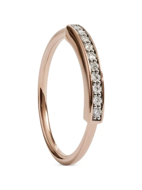 Monica Vinader MV Linear™ pavé diamond stacking ring