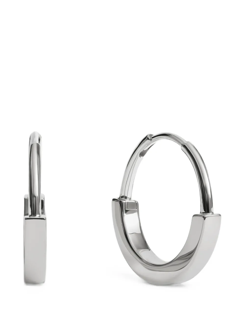 Monica Vinader Orecchini a cerchio piccoli MV Linear™ - Argento