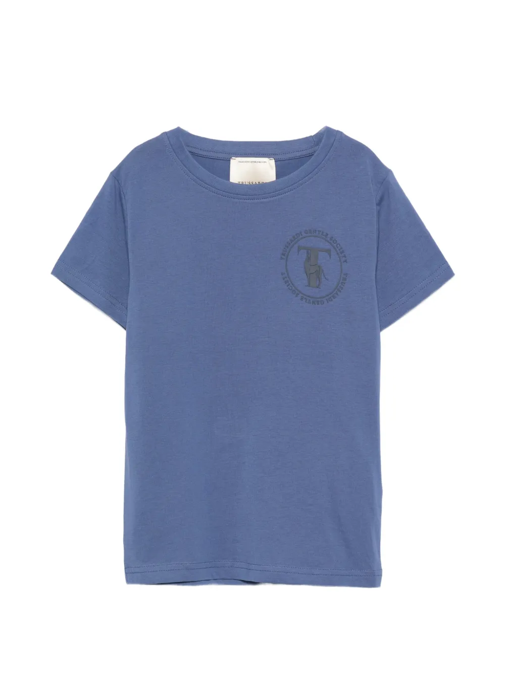 TRUSSARDI JUNIOR logo-print cotton T-shirt - Bleu TRUSSARDI JUNIOR logo-print cotton T-shirt - Bleu
