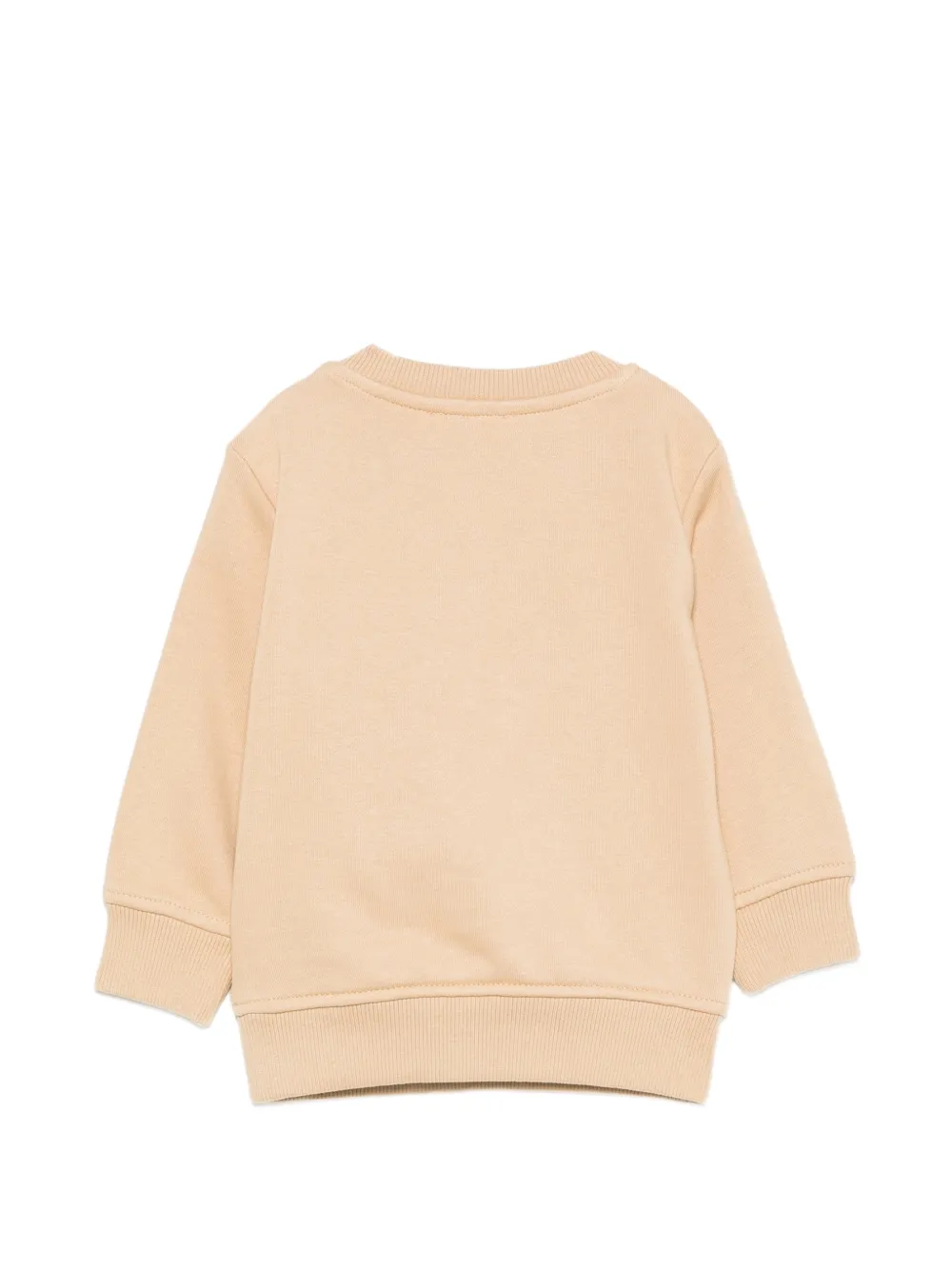 TRUSSARDI JUNIOR embroidered logo-print sweatshirt Beige