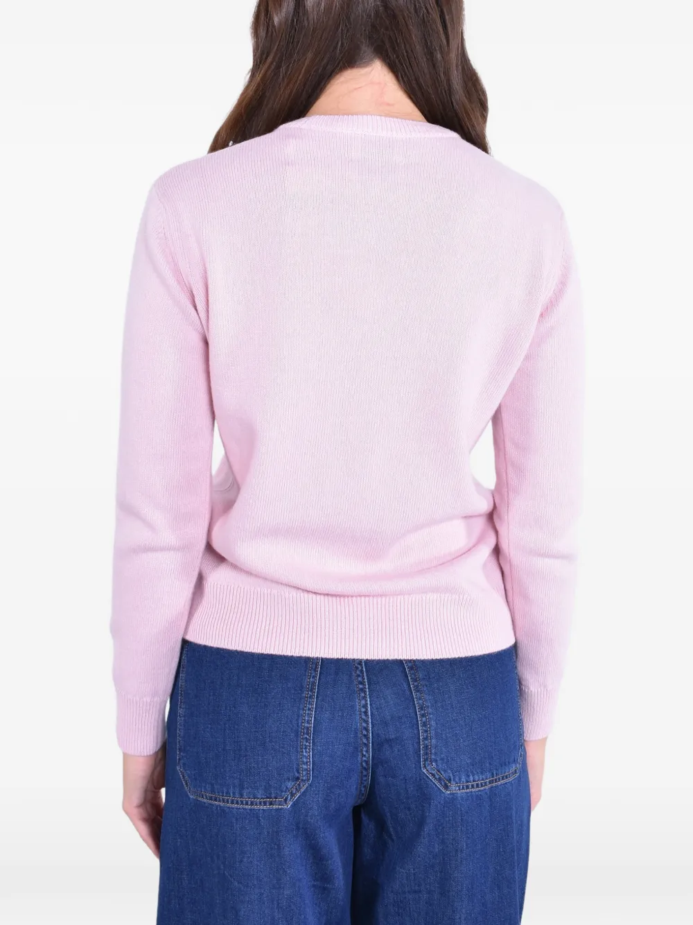 MC2 Saint Barth New Queen embroidered sweater Roze