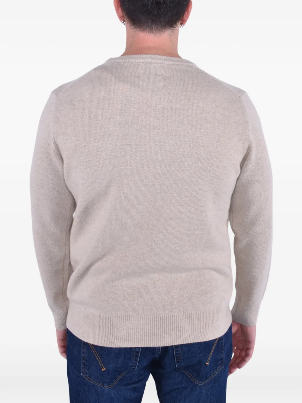 MC2 Saint Barth Heron trui met ronde hals Beige