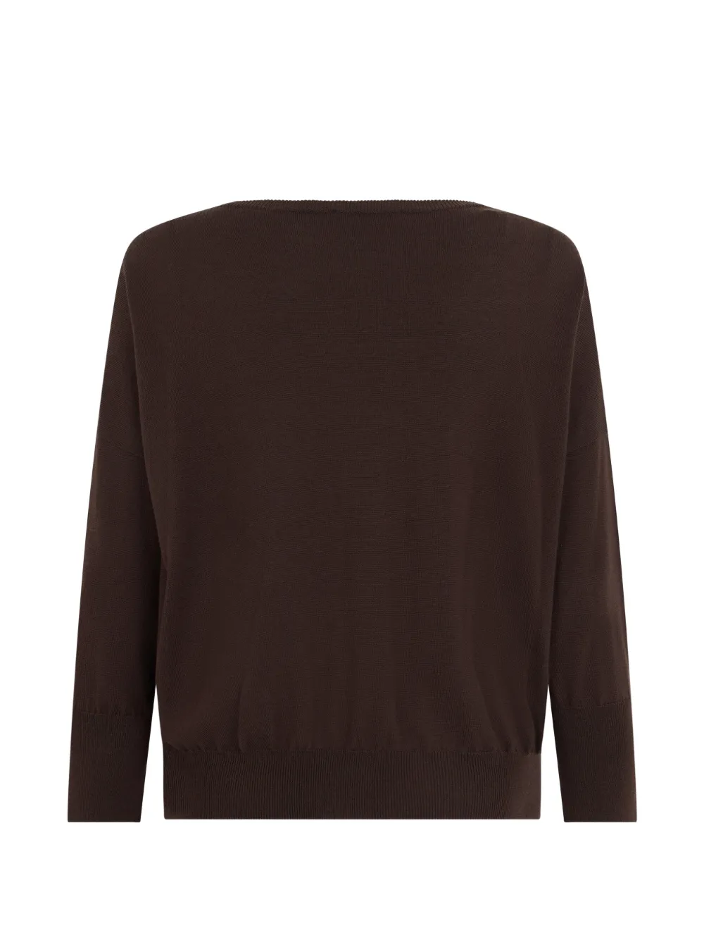 slowear Trui met boothals Bruin