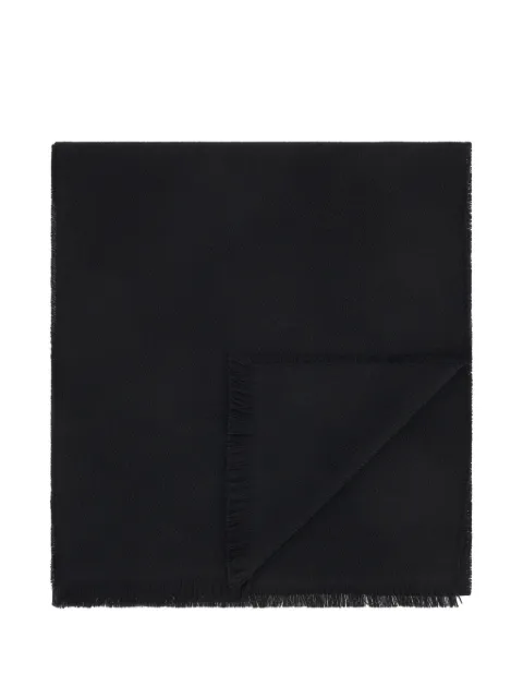 Boggi Milano scarf with knitted motif in wool