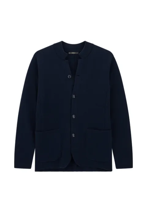 Boggi Milano knitted jacket in superfine merino wool